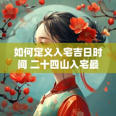 如何定义入宅吉日时间 二十四山入宅最佳吉日