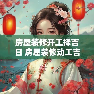 房屋装修开工择吉日 房屋装修动工吉日格式