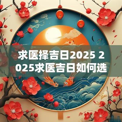 求医择吉日2025 2025求医吉日如何选