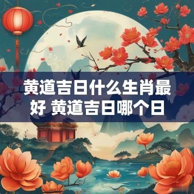 黄道吉日什么生肖最好 黄道吉日哪个日子适合结婚
