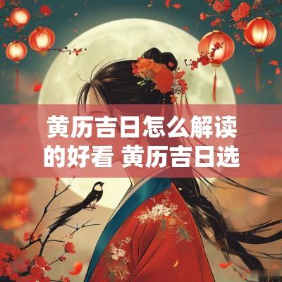 黄历吉日怎么解读的好看 黄历吉日选择表大全