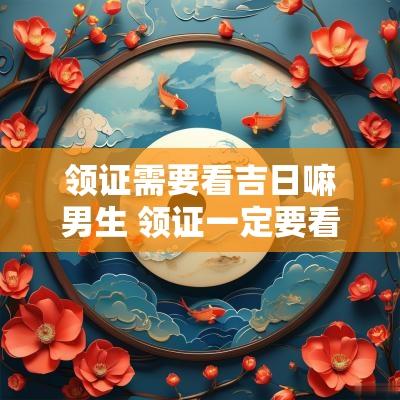 领证需要看吉日嘛男生 领证一定要看黄历选日子吗