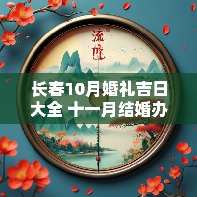 长春10月婚礼吉日大全 十一月结婚办酒席的吉日