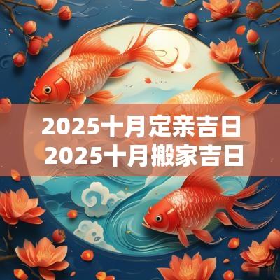 2025十月定亲吉日 2025十月搬家吉日