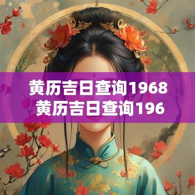 黄历吉日查询1968 黄历吉日查询1968年