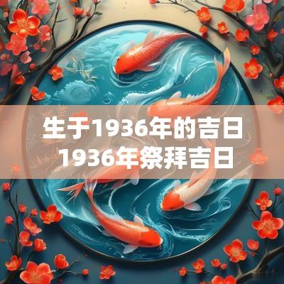 生于1936年的吉日 1936年祭拜吉日