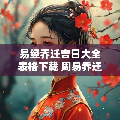 易经乔迁吉日大全表格下载 周易乔迁新居选日子