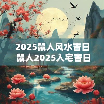 2025鼠人风水吉日 鼠人2025入宅吉日