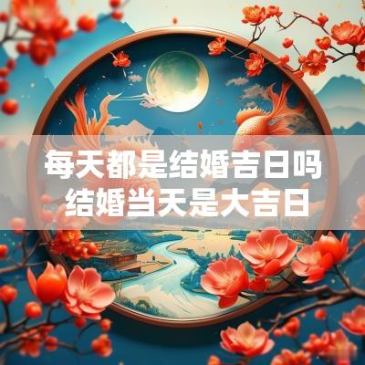 每天都是结婚吉日吗 结婚当天是大吉日吗