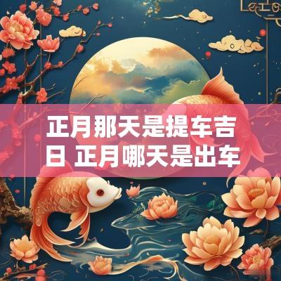 正月那天是提车吉日 正月哪天是出车吉日