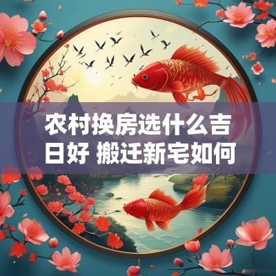 农村换房选什么吉日好 搬迁新宅如何选吉日