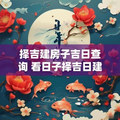 择吉建房子吉日查询 看日子择吉日建房子