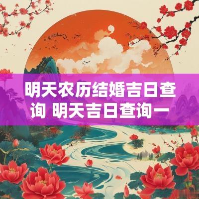 明天农历结婚吉日查询 明天吉日查询一览表