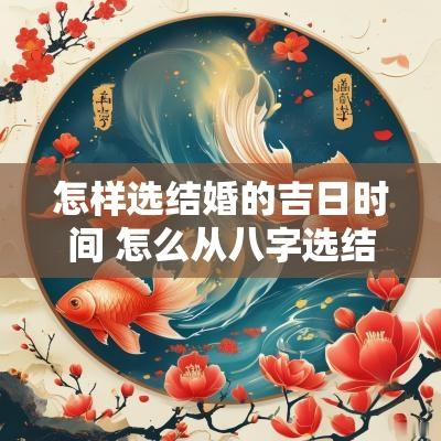 怎样选结婚的吉日时间 怎么从八字选结婚吉日