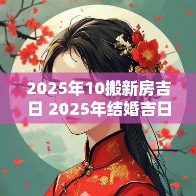 2025年10搬新房吉日 2025年结婚吉日一览表