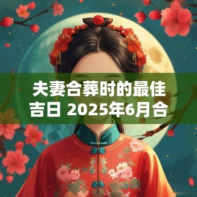 夫妻合葬时的最佳吉日 2025年6月合葬吉日
