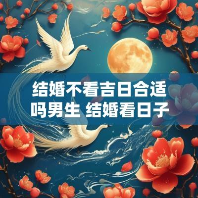 结婚不看吉日合适吗男生 结婚看日子是男方定的吗