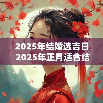 2025年结婚选吉日 2025年正月适合结婚吉日哪几天