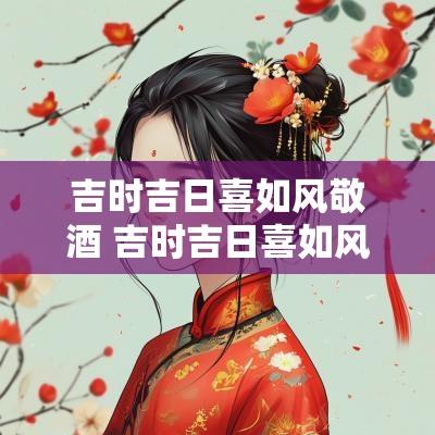 吉时吉日喜如风敬酒 吉时吉日喜如风女声版