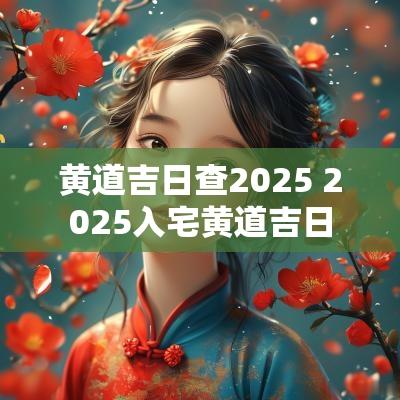 黄道吉日查2025 2025入宅黄道吉日
