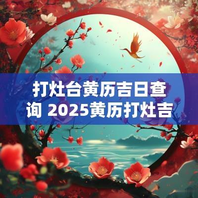 打灶台黄历吉日查询 2025黄历打灶吉日查询