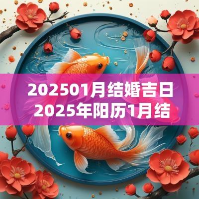 202501月结婚吉日 2025年阳历1月结婚吉日