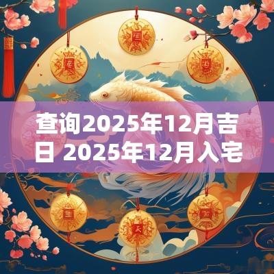 查询2025年12月吉日 2025年12月入宅吉日
