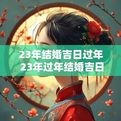 23年结婚吉日过年 23年过年结婚吉日