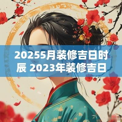 20255月装修吉日时辰 2025年装修吉日一览表11月