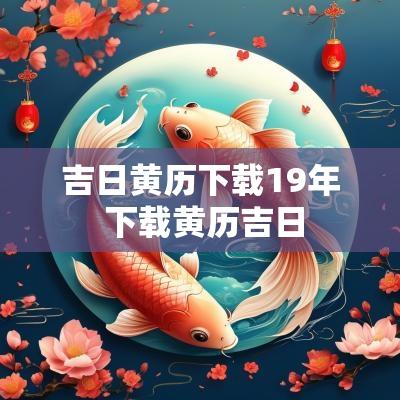 吉日黄历下载19年 下载黄历吉日