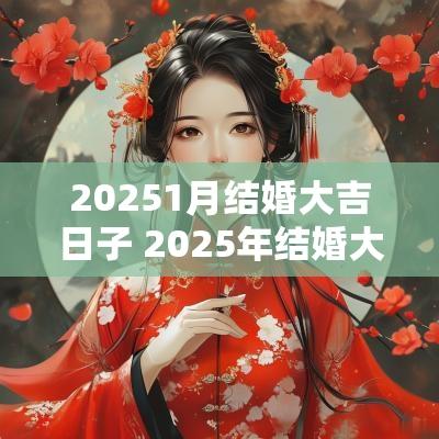 20251月结婚大吉日子 2025年结婚大喜日子