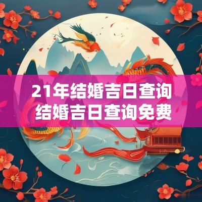 21年结婚吉日查询 结婚吉日查询免费2025年