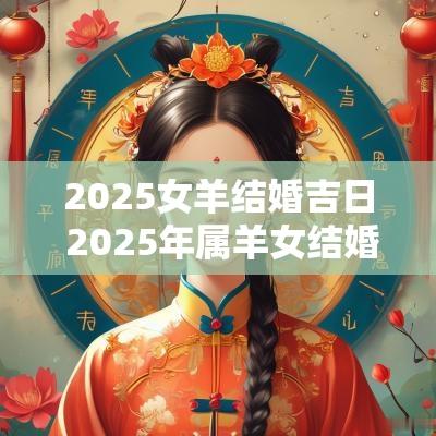 2025女羊结婚吉日 2025年属羊女结婚吉日