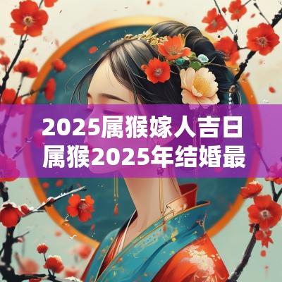 2025属猴嫁人吉日 属猴2025年结婚最佳日子
