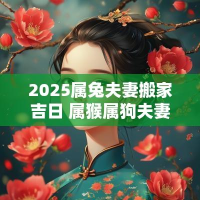 2025属兔夫妻搬家吉日 属猴属狗夫妻2025年搬家吉日