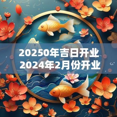 20250年吉日开业 2025年2月份开业吉日一览表
