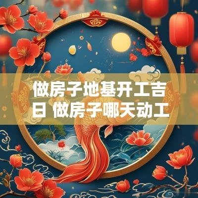 做房子地基开工吉日 做房子哪天动工最吉利