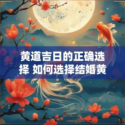 黄道吉日的正确选择 如何选择结婚黄道吉日