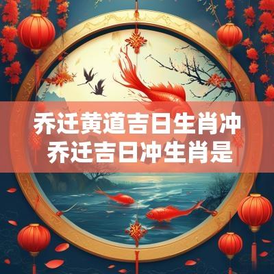 乔迁黄道吉日生肖冲 乔迁吉日冲生肖是什么意思