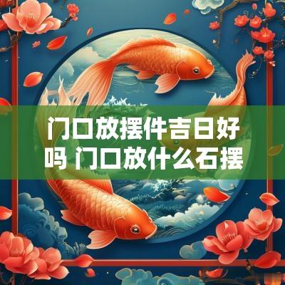 门口放摆件吉日好吗 门口放什么石摆件好