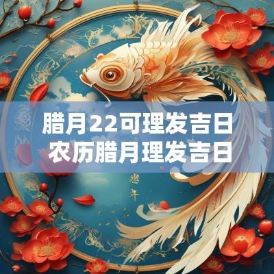 腊月22可理发吉日 农历腊月理发吉日风水