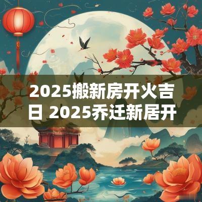 2025搬新房开火吉日 2025乔迁新居开火吉日怎么选择