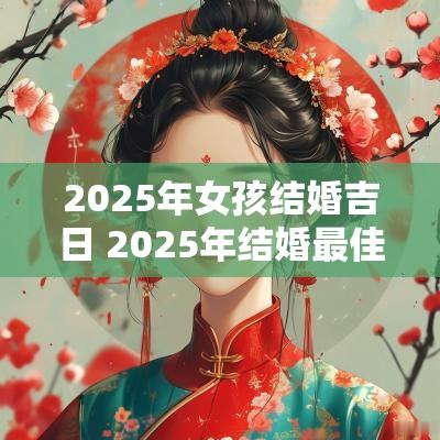 2025年女孩结婚吉日 2025年结婚最佳日期女生