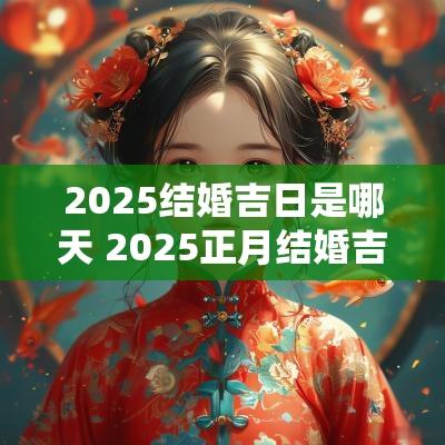 2025结婚吉日是哪天 2025正月结婚吉日