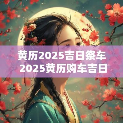 黄历2025吉日祭车 2025黄历购车吉日