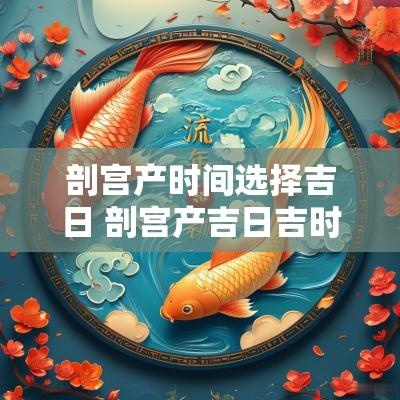 剖宫产时间选择吉日 剖宫产吉日吉时查询