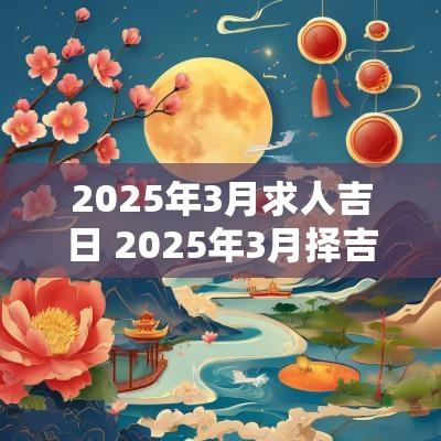 2025年3月求人吉日 2025年3月择吉日