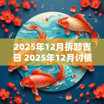 2025年12月拆卸吉日 2025年12月讨债吉日
