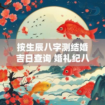 按生辰八字测结婚吉日查询 婚礼纪八字测结婚吉日
