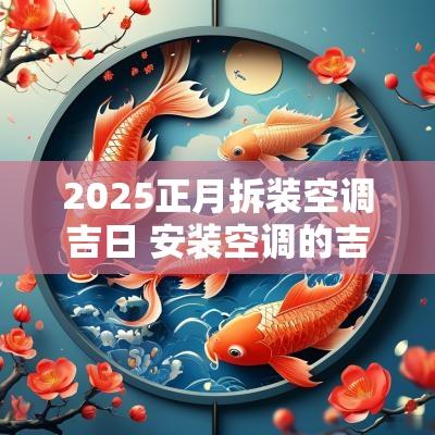 2025正月拆装空调吉日 安装空调的吉日和时辰